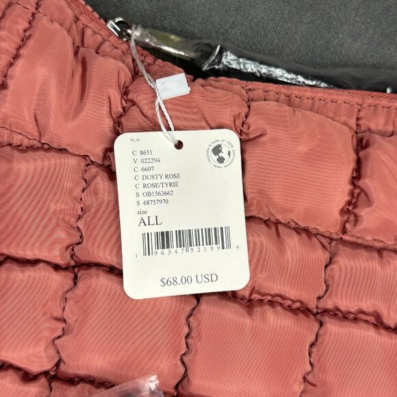 🎒 RARE - FREE PEOPLE MOVEMENT QUILTED CARRYALL BAG - DUSTY ROSE 🎒 - Picture 5 of 9